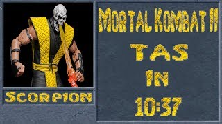 (Sega Genesis) Mortal Kombat II - Scorpion TAS In 10:37 - 4K/60fps