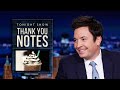 Thank You Notes: "I’m Doing My Own Research," Frappuccinos | The Tonight Show Starring Jimmy Fallon