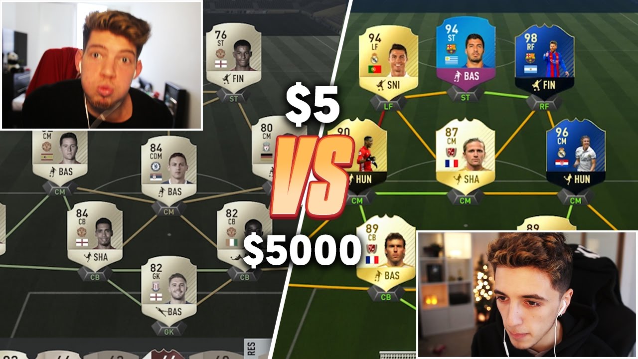 CRAZY $5 TEAM vs $5000 SUPER TEAM
