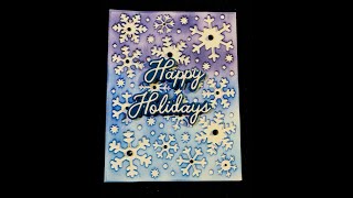 Spellbinders & Simon Hurley Let It Snow Collection Frozen Flurries & Handwritten Holiday Sentiment