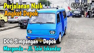 Trip Angkot Depok D06 Simpangan Depok - Terminal Depok (Stasiun Depok Baru - ITC Depok - Margonda)