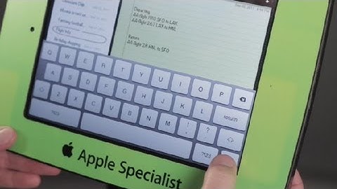 Accessing an iPad Virtual Keyboard : iPad Tips