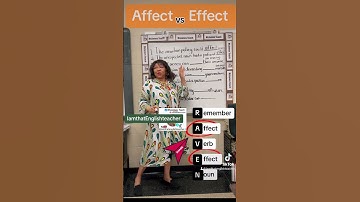 #Affect #Effect #Impact #verb #noun