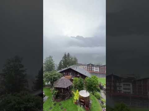 Rainy Grindelwald Switzerland