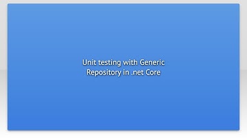 Unit testing with Generic Repository in .net Core