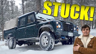 Snowwheeling A Classic Land Rover Defender  Does It  Up To The Hype