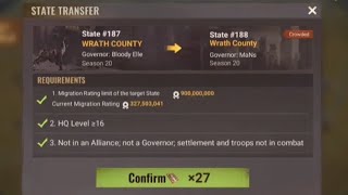 STATE OF SURVIVAL | Transfer State | How to transfer to another state | State 188