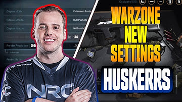 Huskerrs Warzone Settings Keybinds and Setup New Update 2021