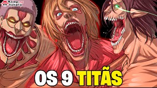 SHINGEKI NO KYOJIN: OS 9 TITÃS ORIGINAIS