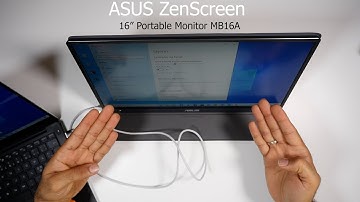 My new Asus ZenScreen 16" Portable monitor MB16A, Info down below