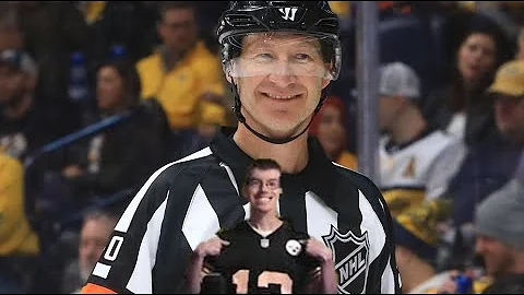 NHL Referee Steve Kozari STRETCHERED OFF ICE | Steve Kozari, Haydn Fleury SCARY COLLISION | REACTION