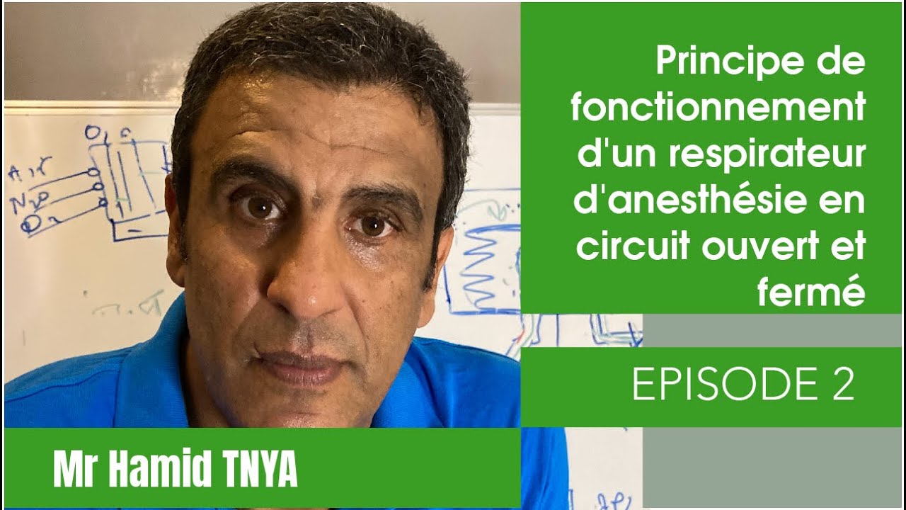 Principe de fonctionnement d'un respirateur d'anesthésie en circuit ouvert et fermé (Partie 2)