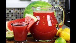 Summery Watermelon Lemonade #TastyTuesdays | CaribbeanPot.com