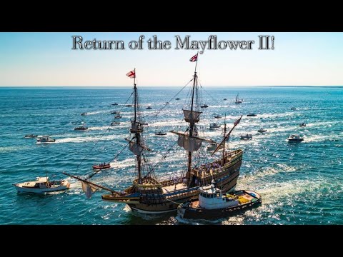 Видео: Mayflower II - Фото обиколка на кораба на поклонниците