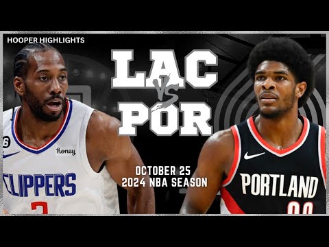 LA Clippers vs Portland Trail Blazers Full Game Highlights | Oct 25 | 2024 NBA Season