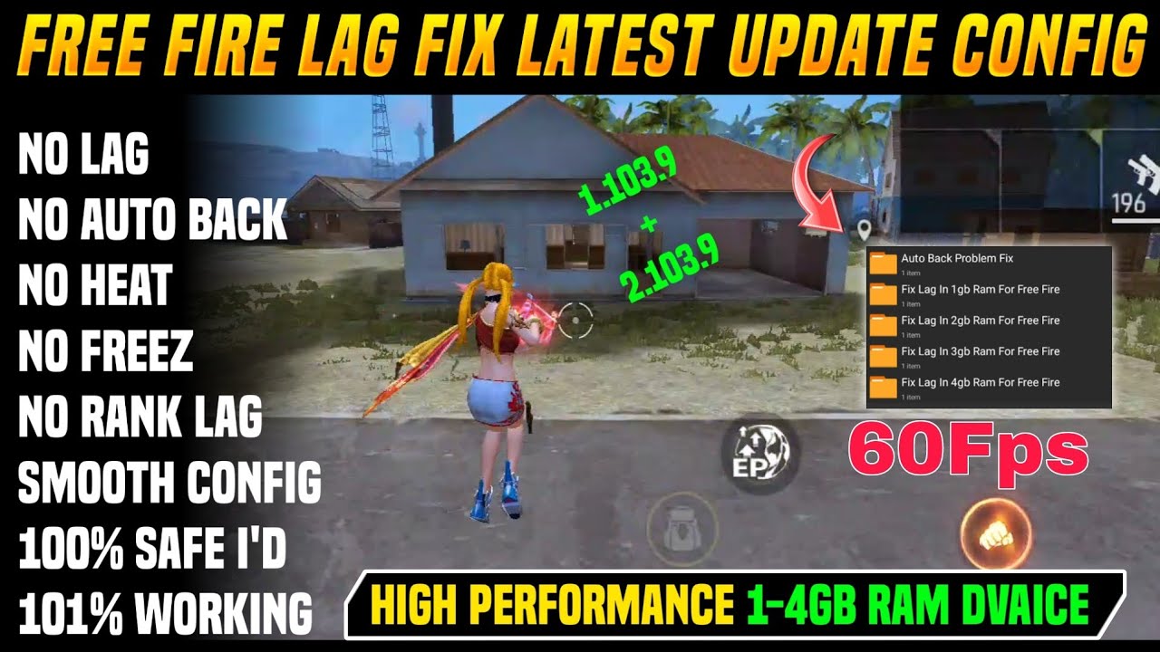 free fire new update lag problem