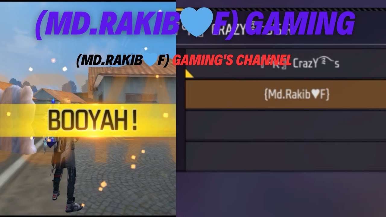 (Md.Rakib💙F) Gaming @FreeFireIndiaEsportsOfficial - YouTube