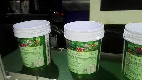 #injection 20L bucket In mould label -Side in entry IML system