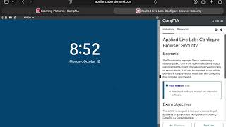 Details 10.3.10 Applied Live Lab:Configure browser Security | A+CORE 2| COMPTIA Update