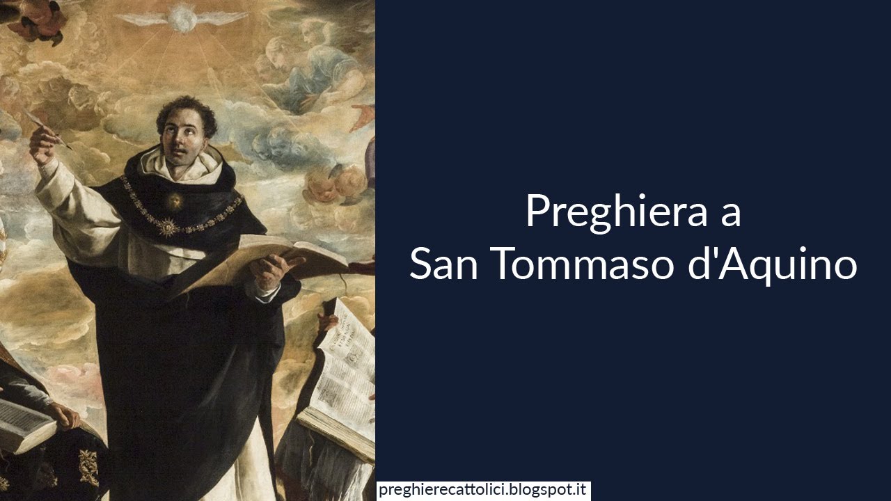 Preghiera a San Tommaso d'Aquino - YouTube