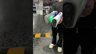 Water Gun Range Test 💦#watergun #summerfun #waterfight #reels #shorts #whatsapp