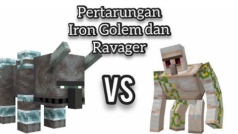 IRON GOLEM vs RAVAGER | Mob Battle #MobBattle
