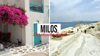 🇬🇷🌵MILOS:  exploring Sarakiniko Beach (Moon beach)  🏖️