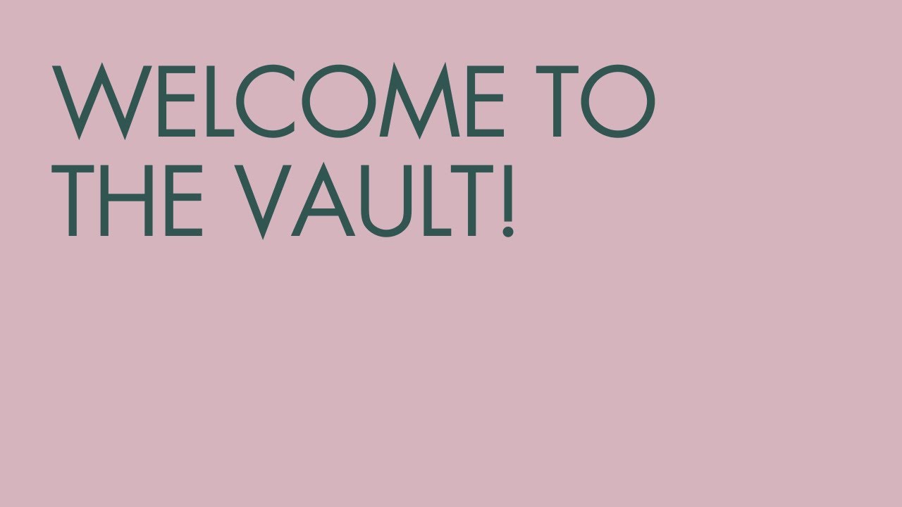 Get Started in The Vault - YouTube