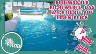 Poolwasser Richtwerte, das wichtigste auf einen Blick | Pool Anfänger Fragen & Grundlagen | deutsch by 2testen 2,425 views 3 years ago 3 minutes, 23 seconds