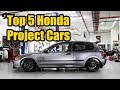 Top 5 Most Popular Honda Project Cars