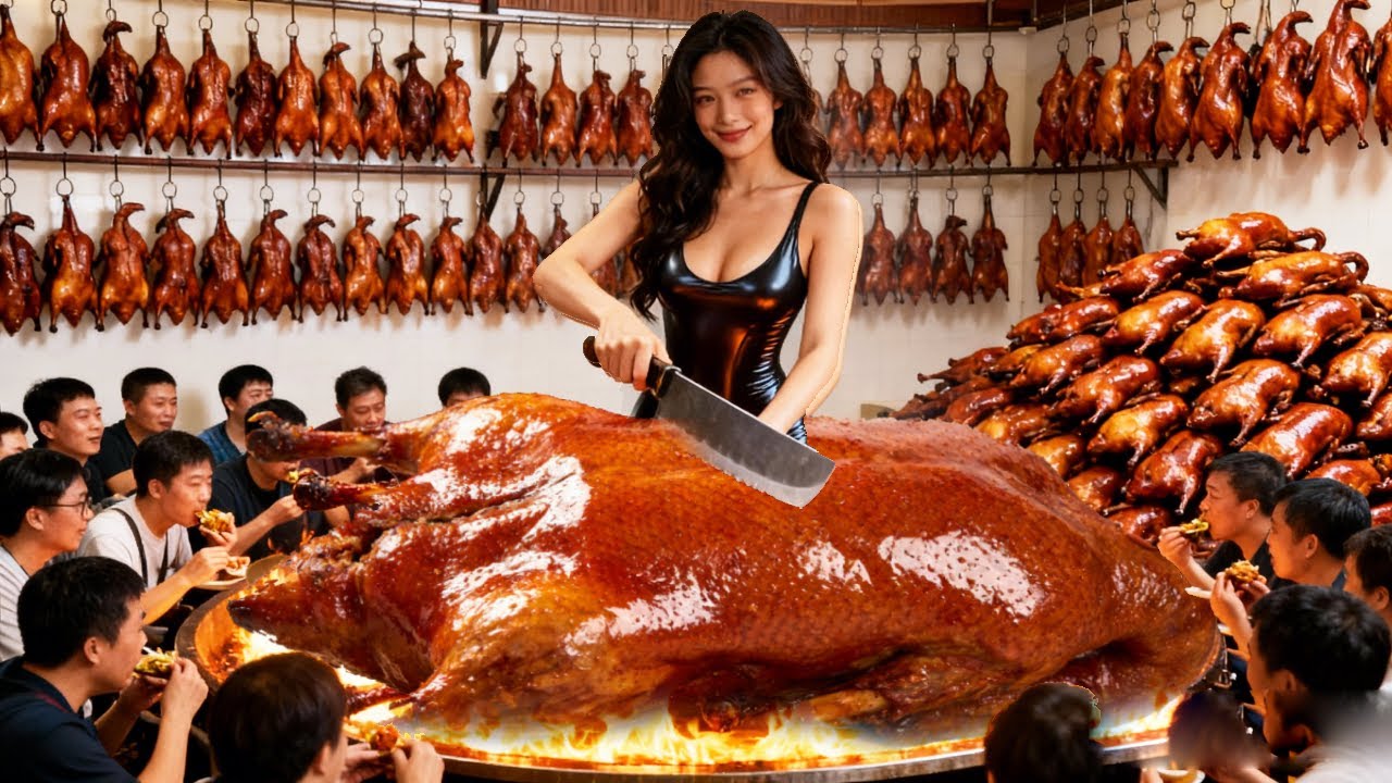 淮安乡村爆火铁锅烧大鹅！220 元一整只狂卖不停，大口吃肉太过瘾