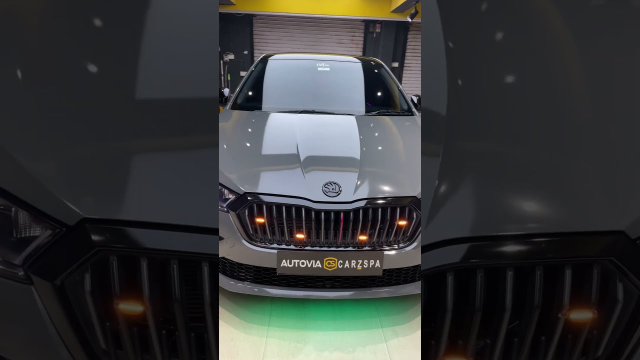 Skoda Slavia Wrap With Nardo Grey Looks Gorgeous