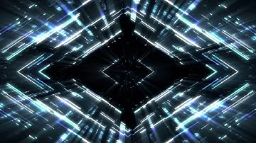 Blue shock cool particle flashing stage 4K video