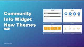 New Community Info Widget Themes for IDX Broker | Market Stats & Color Schemes