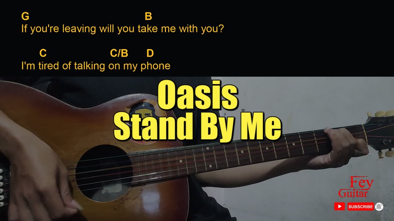 Oasis Stand By Me Guitar Chords cover YouTube