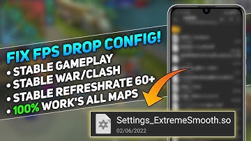 NEW! Low end device V50 Smooth Gameplay Smooth in All Map Anti War/Clash Fps drop