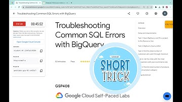 Troubleshooting Common SQL Errors with BigQuery  #qwiklabs  #GSP408 With Explanation🗣️
