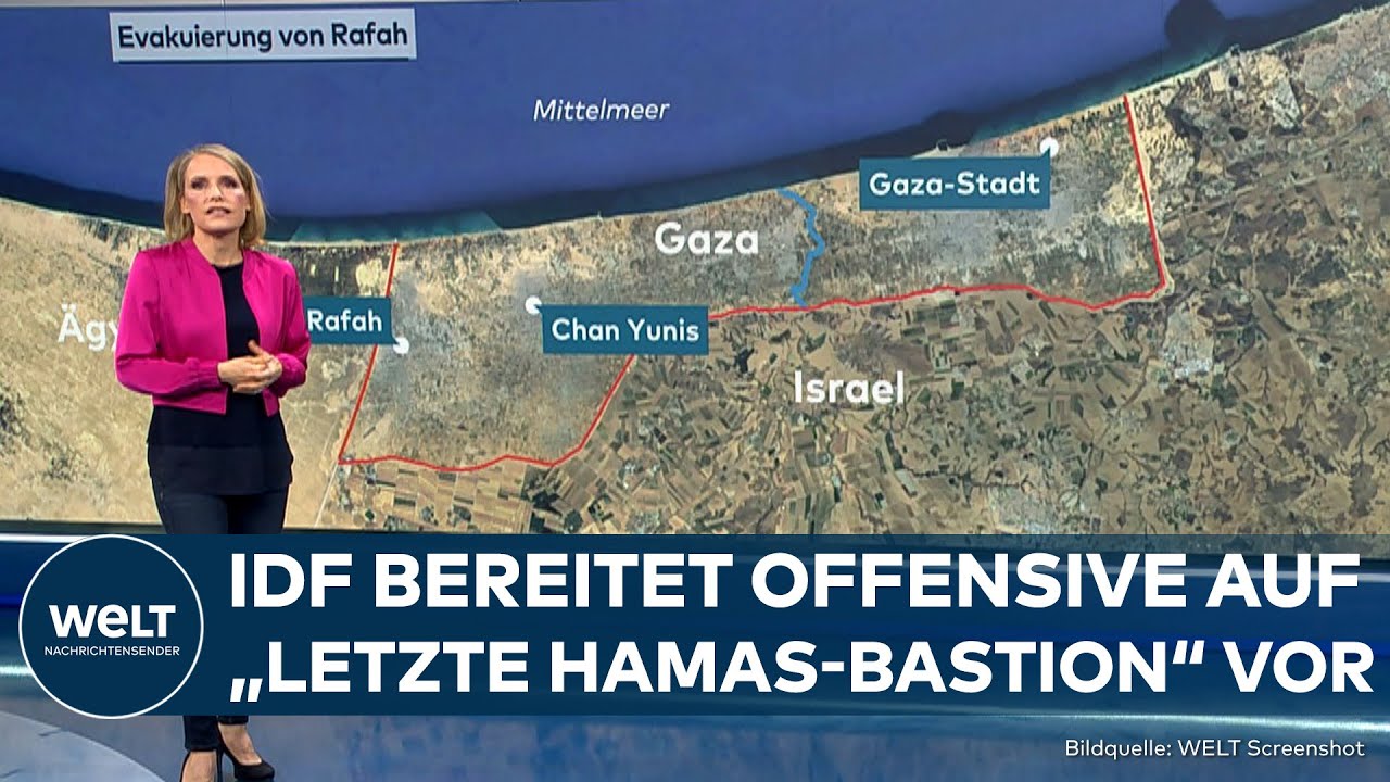 KRIEG IN NAHOST: Offensive auf Rafah in Gaza? Dialog über Geiseln - Israel nennt Details zur Lage