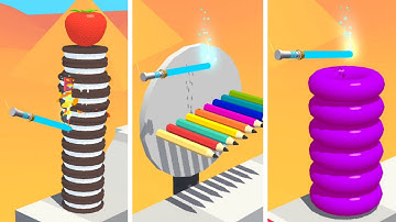 Slice it All! 🔪⚔️🪓 Very Satisfying And Relaxing ASMR Slicing Game Perfect! GSLIA1