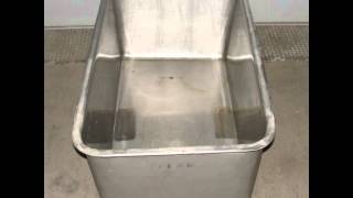55 gallon rectangular stainless steel tub truck also called