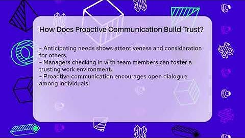 How Does Proactive Communication Build Trust? - Everyday-Networking