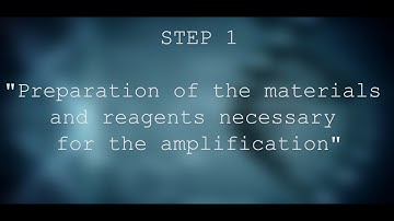 Reagents necessary for PCR