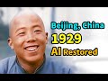 【4K, 60Fps Colorized】Peking (Beijing) in 1929, 90 years ago【AI Restoration】