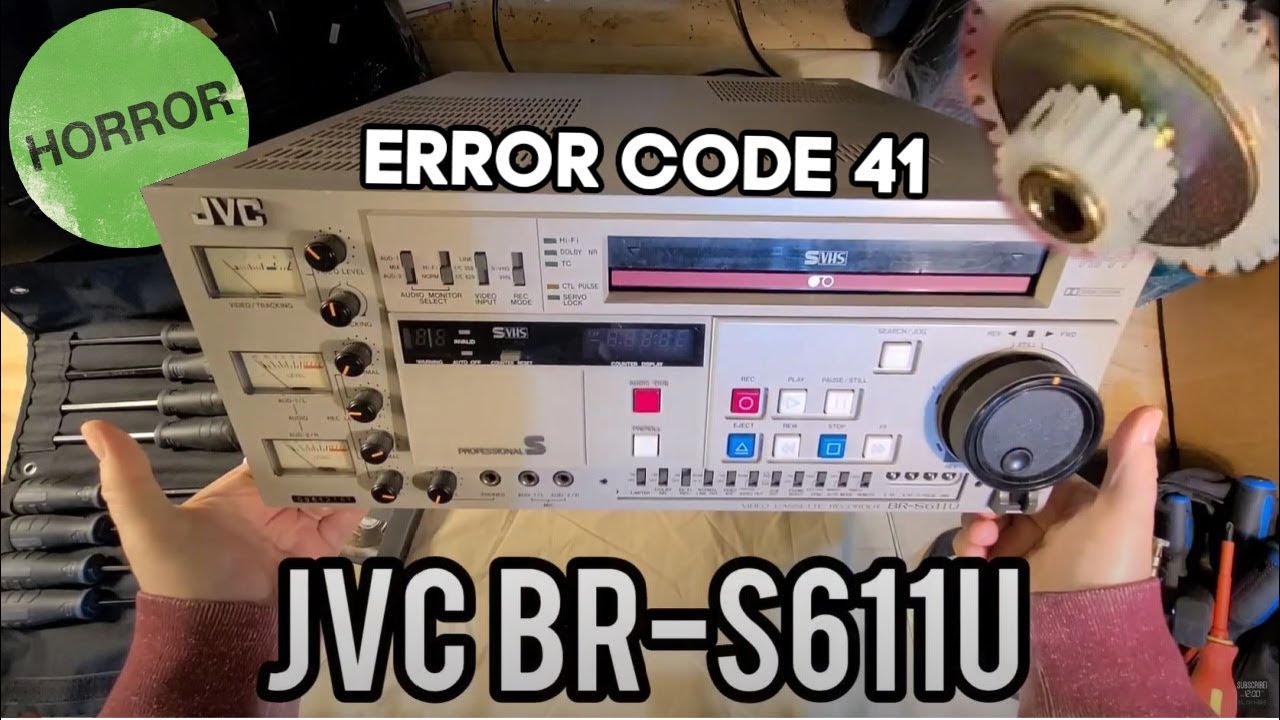 JVC PRO S SVHS VTR Error 41 Teardown BRS611U FIXING TAPE TRANSPORT PT1