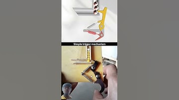Simple trigger mechanism - MechanicalMagic #cad #gun #trigger #cadcam#mechanical#engineering