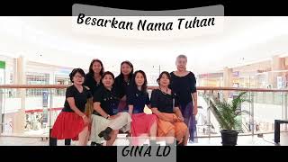 Besarkan Nama Tuhan  Line Dance  Demo Gina Ld