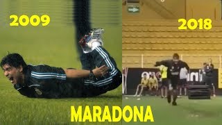 Diego Maradona - Celebración de &#39;palomita&#39;