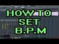 How to set your Tempo / BPM Counter / Metronome / on Fruity Loops 12 (FL Studio 12)