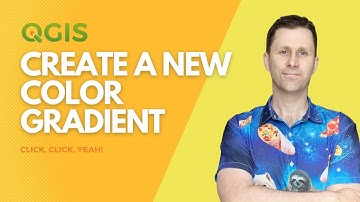 Create a new color gradient in QGIS