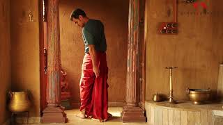 Dhoti Draping.... Vinay Narkar Designs .... How to wear dhoti? ..... How to drape/ tie Dhoti? .....